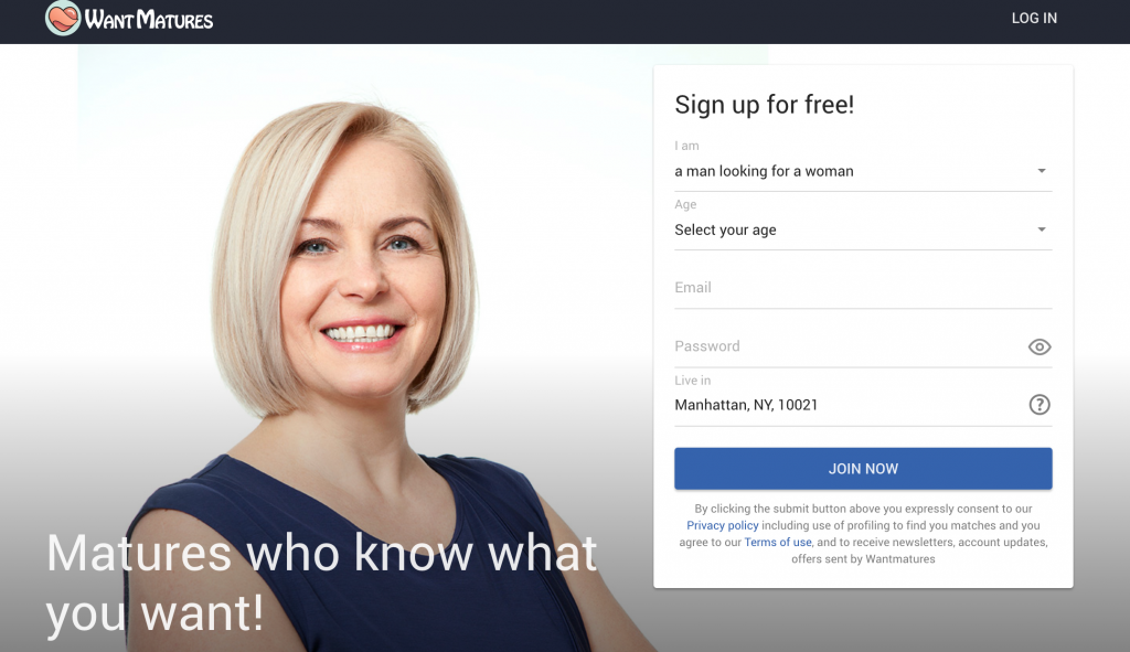 WantMatures Registration