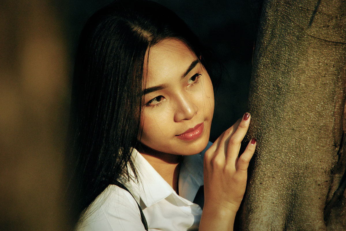 tender asian woman